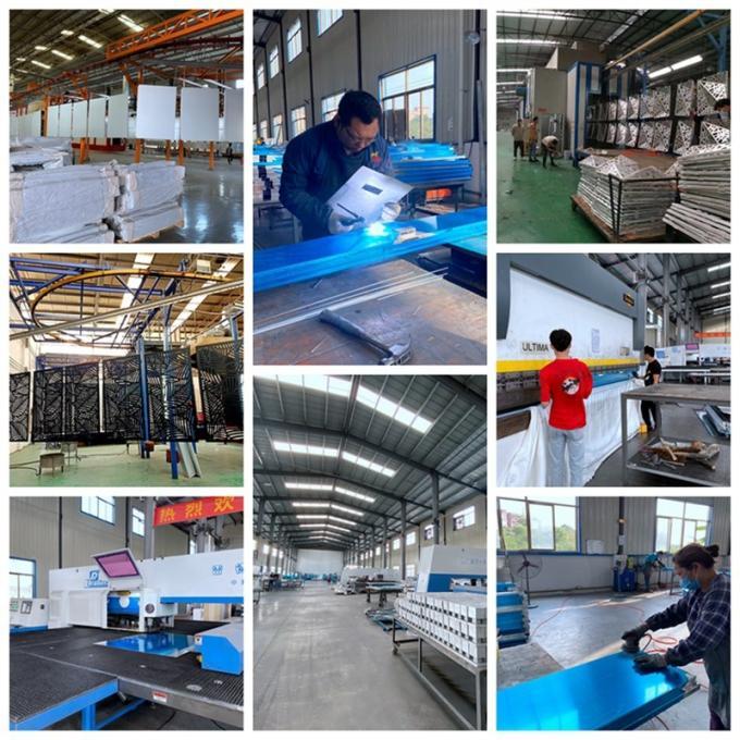 Perforated Metal Screen Panels Aluminium Ceiling For Facade System Wall Cladding Customized 33