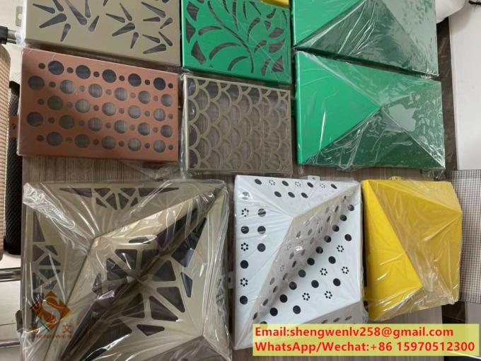 Perforated Metal Screen Panels Aluminium Ceiling For Facade System Wall Cladding Customized 8
