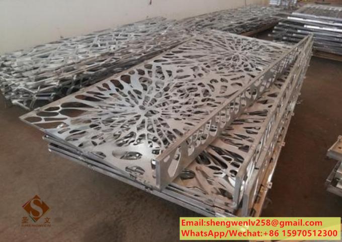 Perforated Metal Screen Panels Aluminium Ceiling For Facade System Wall Cladding Customized 22