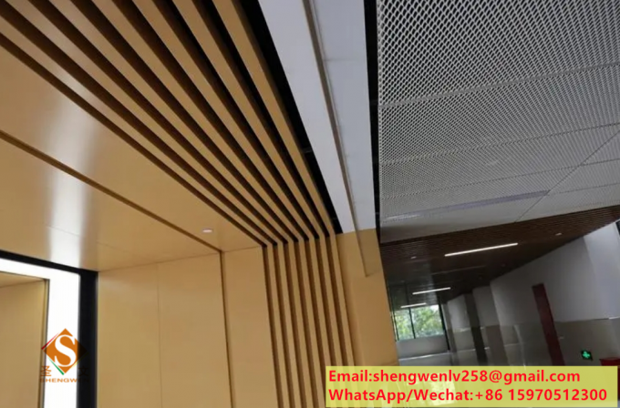 Perforated Metal Screen Panels Aluminium Ceiling For Facade System Wall Cladding Customized 27