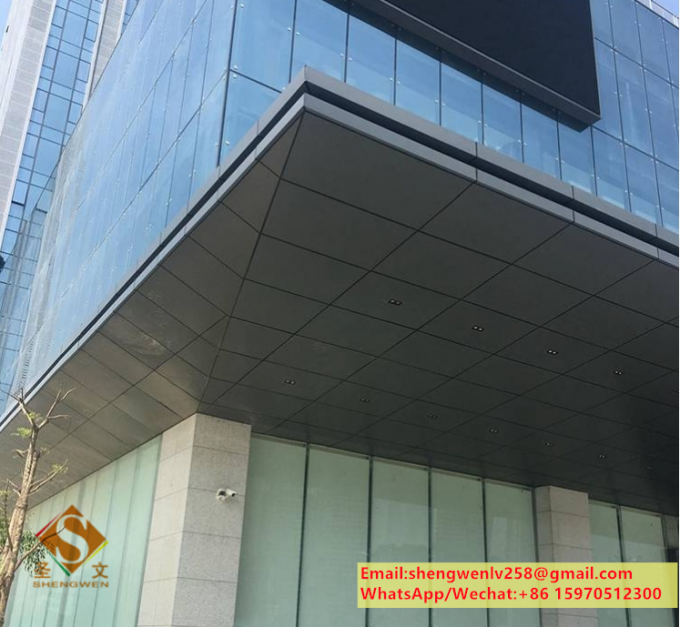 Perforated Metal Screen Panels Aluminium Ceiling For Facade System Wall Cladding Customized 29