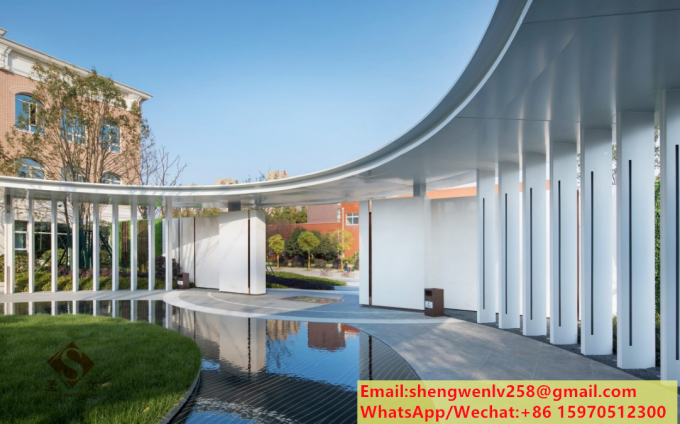 Perforated Metal Screen Panels Aluminium Ceiling For Facade System Wall Cladding Customized 30