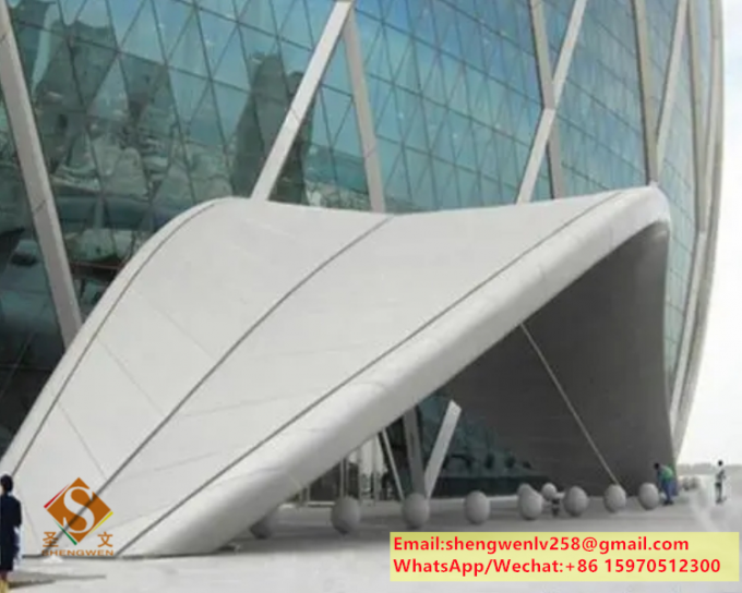 Perforated Metal Screen Panels Aluminium Ceiling For Facade System Wall Cladding Customized 12